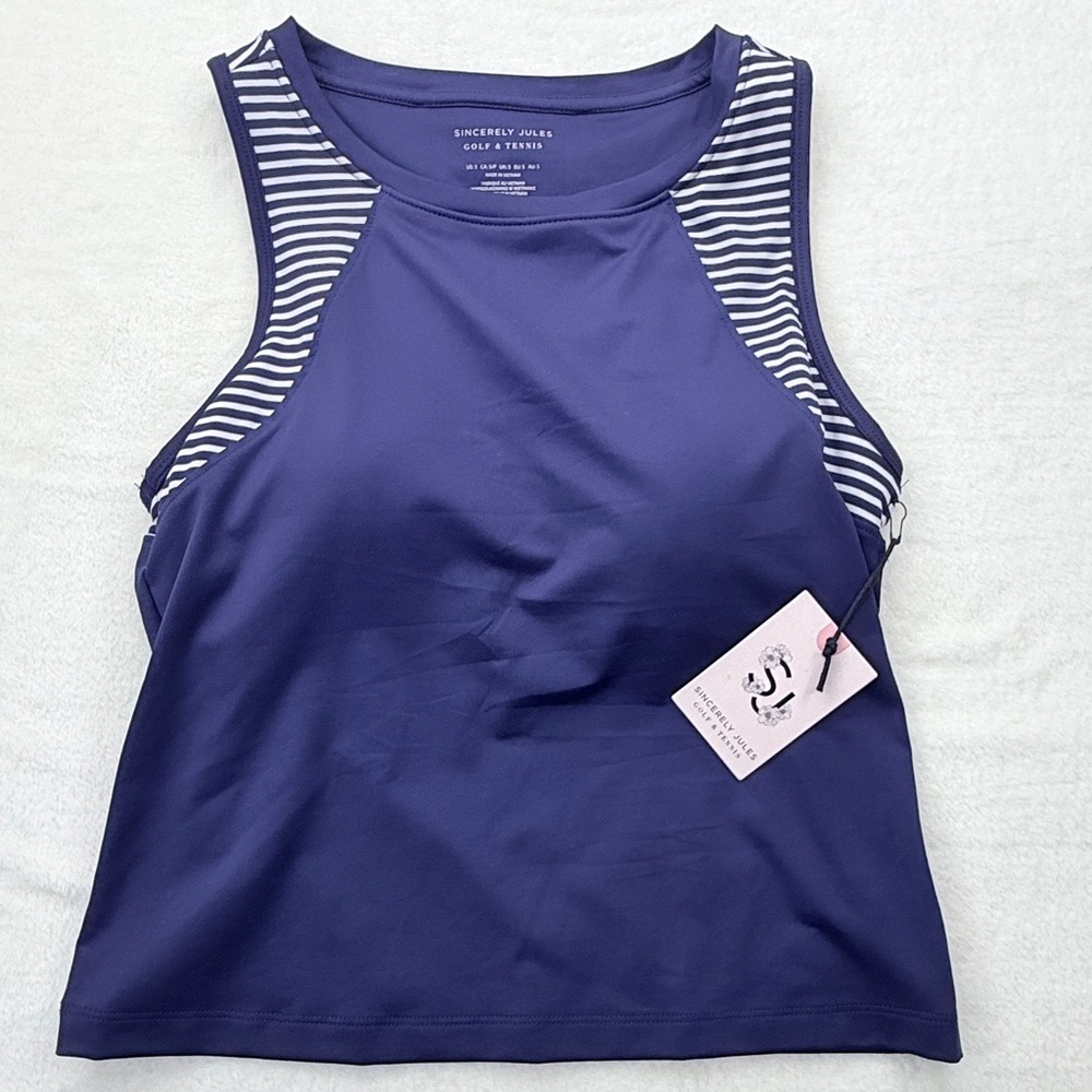 Sincerely Jules -Pink Tank with Built-in Bra. Size Small